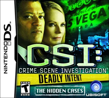 CSI - Crime Scene Investigation - Deadly Intent - The Hidden Cases (USA) (En,Fr,Es) box cover front